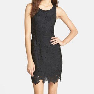 ASTR The Label Black Cut-Out Lace Lined Mini Dress, XS
